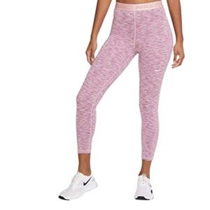 Nike Women's PRO Space DYE Cropped Training Tights (Sweet Beet/Pink Glaze) new